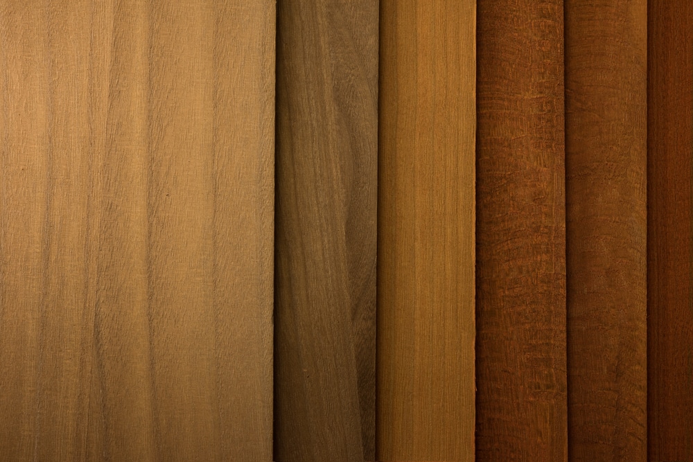 selection of hardwood stains