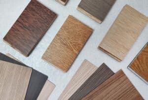 samples of hardwood blocks