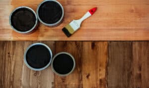 hardwood staining