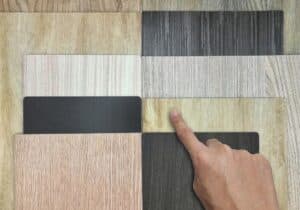 designer points at luxury vinyl choices