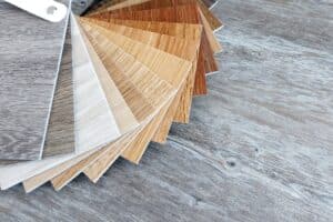 samples of luxury vinyl flooring