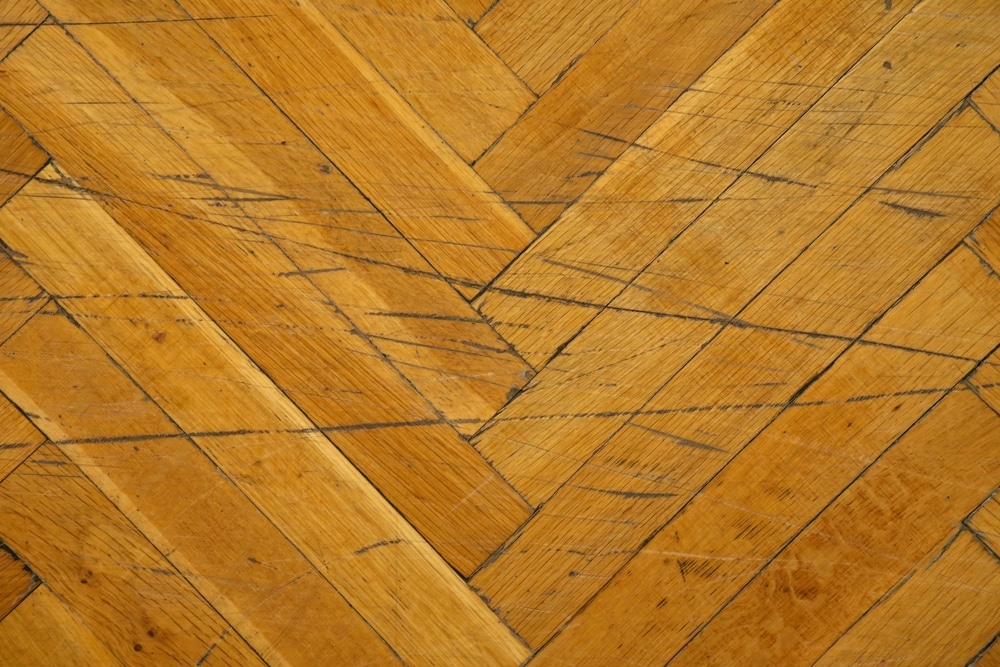 lbf scratched hardwood floor